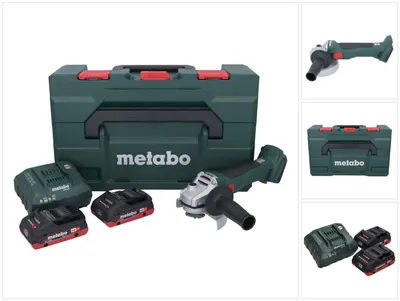 Zdjęcie produktu dla Metabo Szlifierka Kątowa W 18 L Bl 9-125 2X4,0Ah Metabox