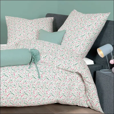 Produktbild von Janine Design Mako-Soft-Seersucker Bettwäsche-Garnitur TANGO 20116 Farbe rot rose-01 Größe 155X220+80x80cm AL
