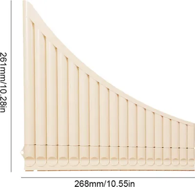 Obrázek produktu pro 18 trubek Panovy flétny ABS pryskyřice C Tone Easy Learning Panflute Hudební nástroj Dětský dárek pro začátečníky s úložnou taškou