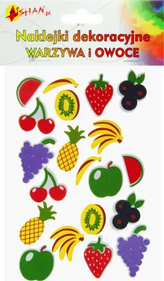 Produktbild von Dekorative Schaumstoffaufkleber Fruits Shan