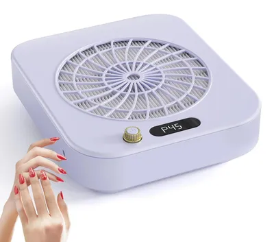 Immagine prodotto di Aspiratore per polveri da unghie - Aspiratore da tavolo professionale per manicure - 4500 giri/min - 220 V - Spina tipo A - Batterie incluse - Modello A