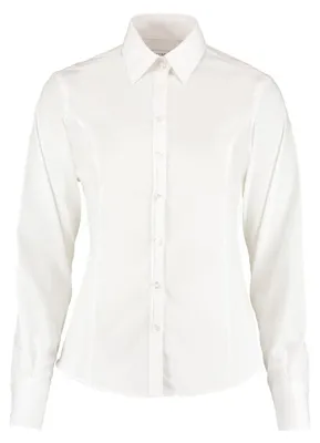 Image de Kustom Kit - Chemise pour femmes, business, sur mesure, manches longues LT4132 (44 DE) (blanc)