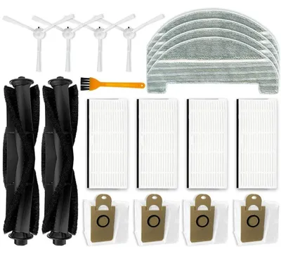 Ersatzteile-Set für Saugroboter, 2 Hauptbürsten, 4 Filter, 4 Seitenbürsten