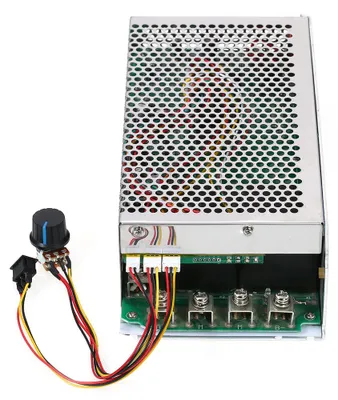 Imagen del producto de Controlador de velocidad ajustable para motor, DC 10V-50V, 5000W, 200A, con modulación por ancho de pulsos (PWM), reversible