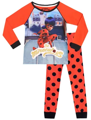 Produktbild von Miraculous Mädchen Ladybug Schlafanzug Mehrfarbig 116