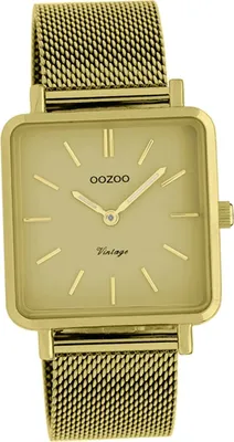 Produktbild von Oozoo Edelstahl Damen Uhr C20010 Quarzuhr Armband gold Vintage Series D2UOC20010