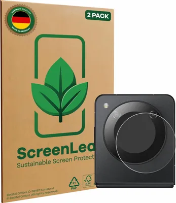 Produktbild von 2x ScreenLeaf Schutzfolie für Nubia Flip 5G (NUR Kamera) Displayschutz Display Schutz Folie Klar Transparent