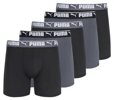 Zdjęcie produktu dla Puma, męskie bokserki sportowe, zestaw 5 sztuk, kolor czarny, rozmiar S