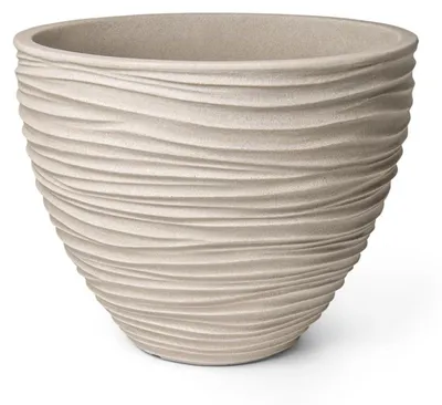 Produktbild von Blumentopf Sylt Kunststoff Ø 40 cm H 31 cm creme