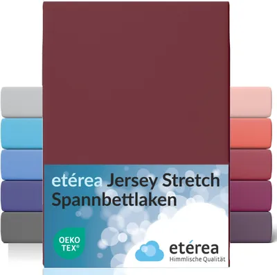 Produktbild von etérea Jersey Spannbettlaken 95% Baumwolle  5% Elasthan 90x200 - 100x220 cm