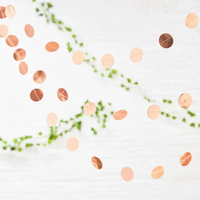 Produktbild von Konfetti-Girlande Roségold (5 m)