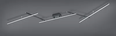 Produktbild von LED Deckenscheine ARVIN mit Farbwechsler und Fernbedienung, Schwarz