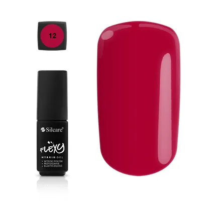 Produktbild von Silcare Flexy No. 12 UV/LED Gel-Lack, 4,5g, hybrider Nagellack für langanhaltenden Glanz