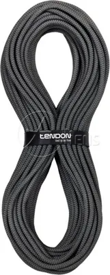 Schwarzes Statikseil PRO WORK 100 von Tendon; geeignet für Klettern.