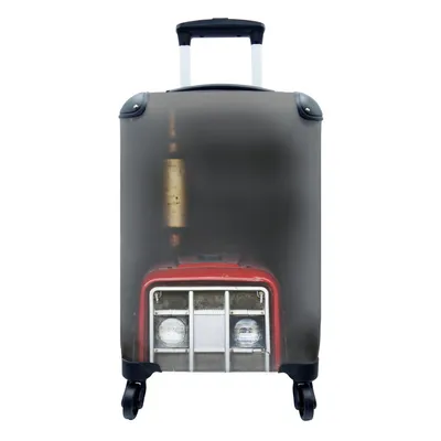 Produktbild von MuchoWow® Koffer Handgepäck Trolley Rollkoffer Kleine Reisekoffer mit 4 Rollen - Traktor - Lamborghini - Rot - Cabin Size < 55x40x23 cm & 55x40x20 cm - Fotokoffer - Kabinenkoffer - Boardgepäck - Reise-Box - Reisekoffer - Reisegepäck - Koffer mit Bild - Trolley für Kinder