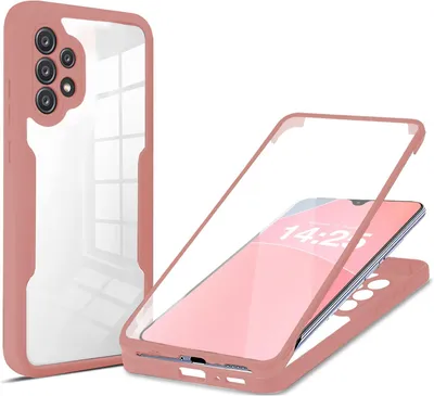 Produktbild von 360 Grad Rundum Schutz Handyhülle für Samsung Galaxy A13 5G Full Cover Vollschutz Case Farbe: Rose