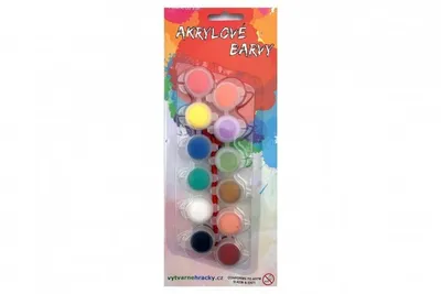 Produktbild von Acrylfarben 12 Stck. mit Pinsel