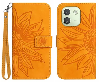 Produktbild von Coverup Sonnenblumen Klapphülle - Xiaomi Redmi Note 17 Pro Max Hülle - Orange