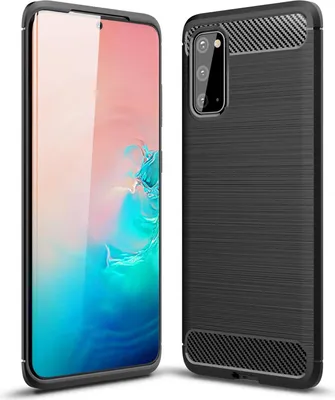 Immagine prodotto di Copertura in TPU per Samsung Galaxy S20 copertura protettiva del telefono cellulare aspetto carbonio custodia protettiva