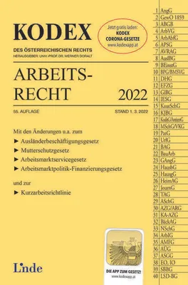Immagine prodotto di KODEX Arbeitsrecht 2022