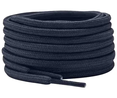 Runde Schnürsenkel in Blau Navy - 100 cm