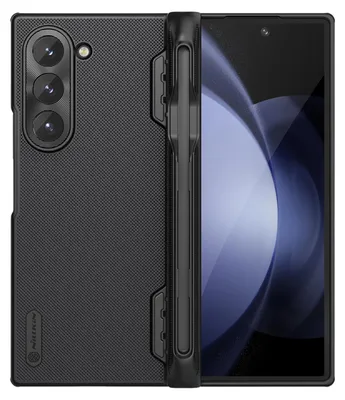 Produktbild von Nillkin Super Frosted Shield Fold Case für Samsung Galaxy Z Fold 6 5G mit Stylus-Halter - Schwarz