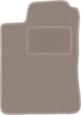 Produktbild von Fahrerfußmatte Velours beige passend für Renault Megane I (1995-2002, Cabrio, Coupé) – mit Befestigungen – passgenau