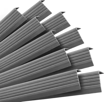 Immagine prodotto di Set QUEST: profili antiscivolo autoadesivi per scale, grigio scuro, 40x25 mm, 100 cm