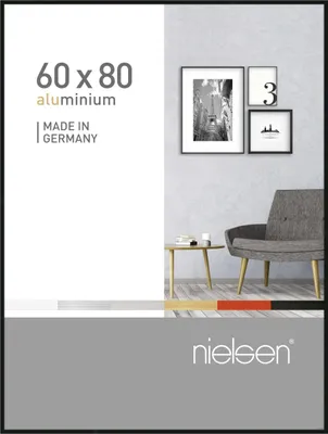 Produktbild von nielsen Aluminium Bilderrahmen Pixel, 60x80 cm, Schwarz