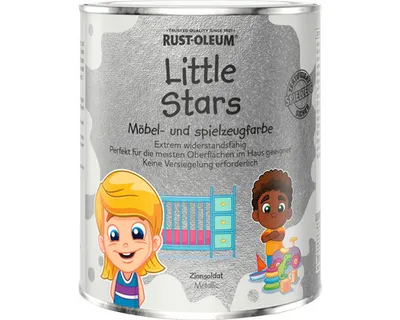 Produktbild von Little Stars Möbelfarbe und Spielzeugfarbe Metallic Zinnsoldat silber 750 ml