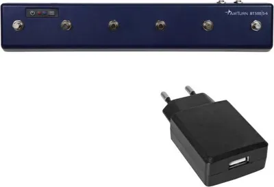 Obrázok produktu pre Nožné ovládanie Airturn Bluetooth BT500-S6 s napájacou jednotkou