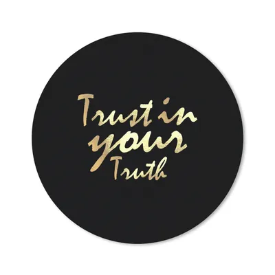 Produktbild von MuchoWow® Mauspad Mousepad Zitat - Vertrauen - Gold 40x40 cm - Mousepads - Maus Mat - Pad - Mausunterlage - Schreibtisch Accessoires