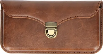 Produktbild von Avizar, Horizontale Gürteltasche für 6.7 Zoll Smartphones Clip und Schlaufe, Dunkelbraun