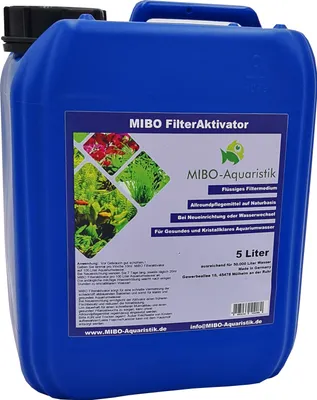 Produktbild von MIBO Filteraktivator 5.000 ml Kanister Wasseraufbereiter Filtermedium Aquarium ausreichend für 50.000 Liter