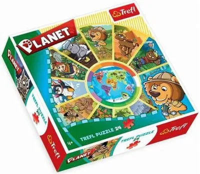 Produktbild von Rundes Puzzle Trefl - Planet, 24 Teile