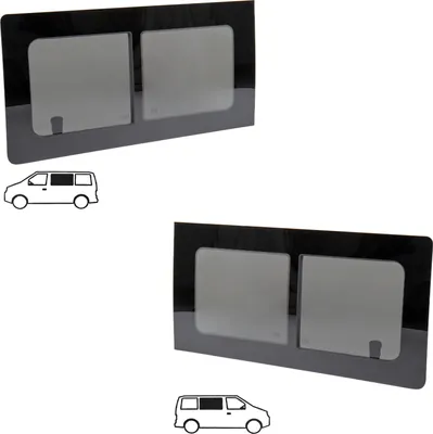 Produktbild von Schiebefenster Glasfenster für VW T5/T6 | links & rechts | Echtglas | 113x58cm