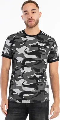 Image de T-shirt homme coupe régulière GUNNISTA Camo Grey M Lonsdale