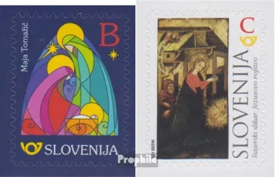 Produktbild von Briefmarken Slowenien 2017 Mi 1269-1270 (kompl.Ausg.) postfrisch Weihnachten
