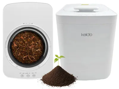 Produktbild von Elektrischer komposter Küchenkomposter Keldo BioMade 4L Küchen Aktivkohlefilter