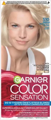 Zdjęcie produktu dla Garnier Color Sensation Krem koloryzujący do włosów S10 Srebrzysty Blond