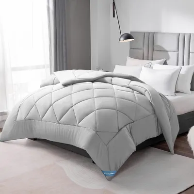 Immagine prodotto di Coperta 200 x 200 cm per tutte le stagioni in Grigio Chiaro