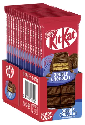 Produktbild von Kitkat Doppelschokoladentafel (15x 99g)