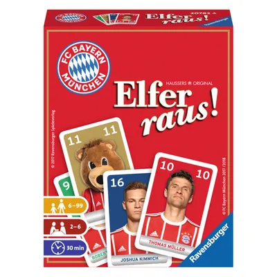Produktbild von Ravensburger Kartenspiel Kartenlegespiel Elfer raus! FC Bayern München 20788