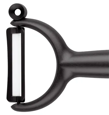 Produktbild von Silit 2141240327, Obst & Gemüse, Schwenkbarer Schäler, Keramik, Schwarz, Kunststoff, 20 mm