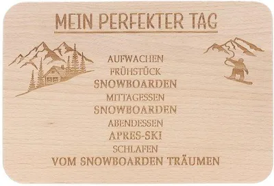 Image de Planche à petit-déjeuner gravée pour les snowboardeurs