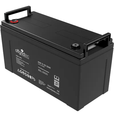 Zdjęcie produktu dla Offgridtec® AGM 122Ah 20HR 12V - Akumulator słoneczny Niezwykle odporny na cykle