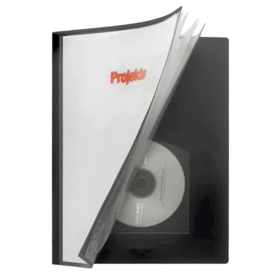 Produktbild von FSY Präsentations-Sichtbuch, 40 Hüllen, A4, PP schwarz-transparent