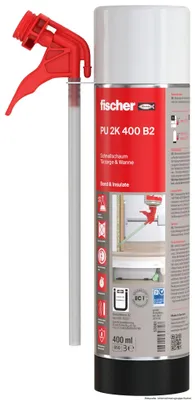 Produktbild von fischer Schnellschaum Türzarge & Wanne Polyurethan2K, B2-Qualität, 400 ml
