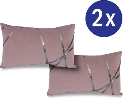 Obrázok produktu pre Dekoračný vankúš ružový 30 x 50 cm