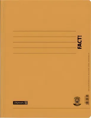 Produktbild von BRUNNEN Papp-Schnellhefter FACT! orange 102010440